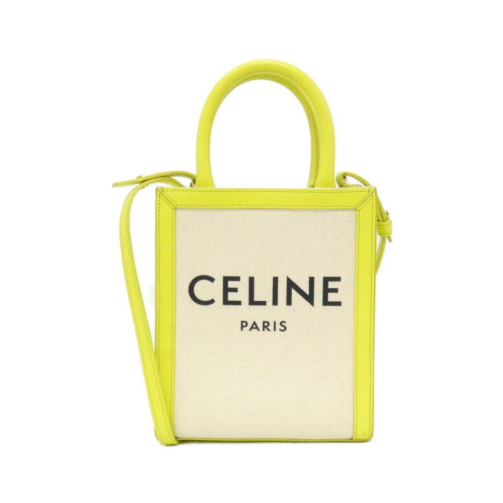 Celine Vertical Cabas Tote pebbled calfskin leather Bag